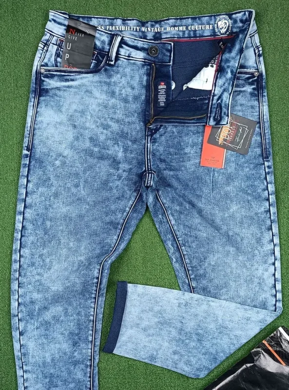 DOF PREMIUM Knit Denim Jeans Pant ACID LIGHT Jeans20